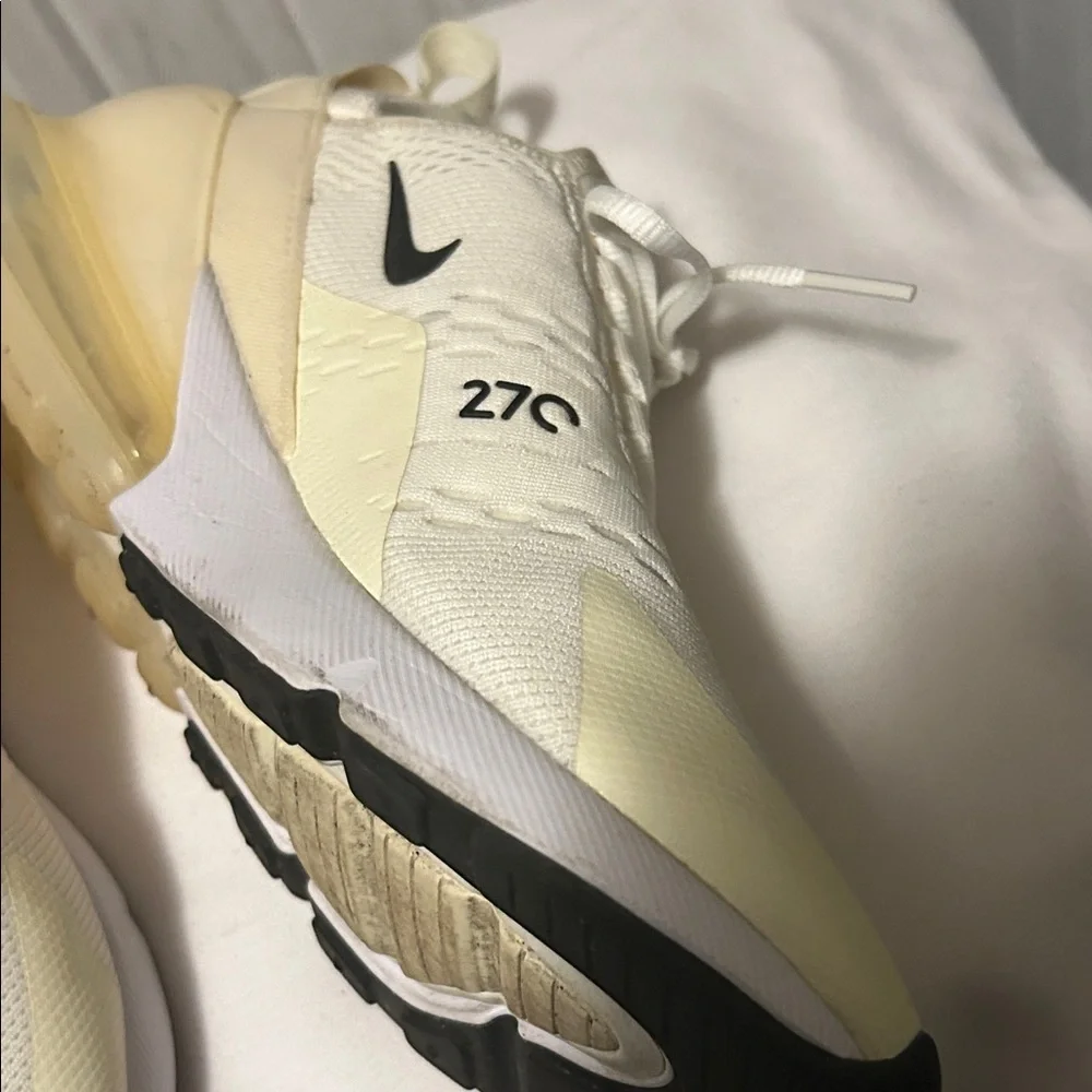 Nike Air 27C White Sneaker. Size 10. Excellent preowned condition.